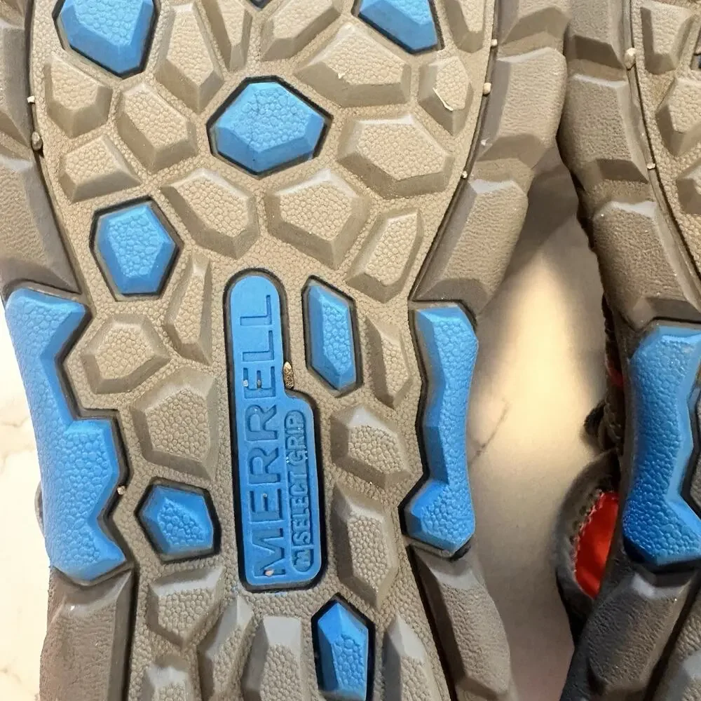 Merrell Kid's Hydro H2O Hiker Sandal Boys Size 4M Gray Gunsmoke water show